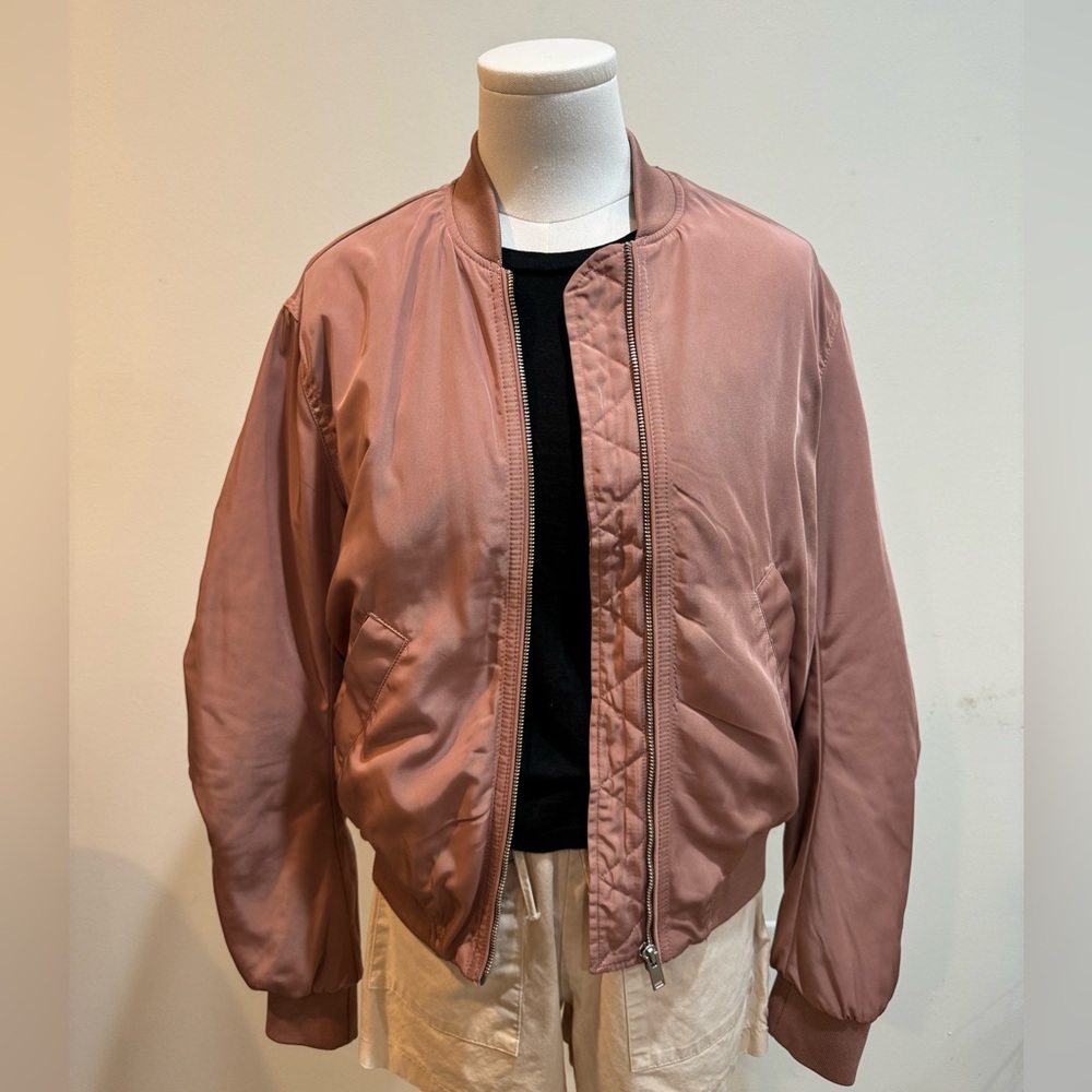 H&M Dusty Pink Bomber Jacket